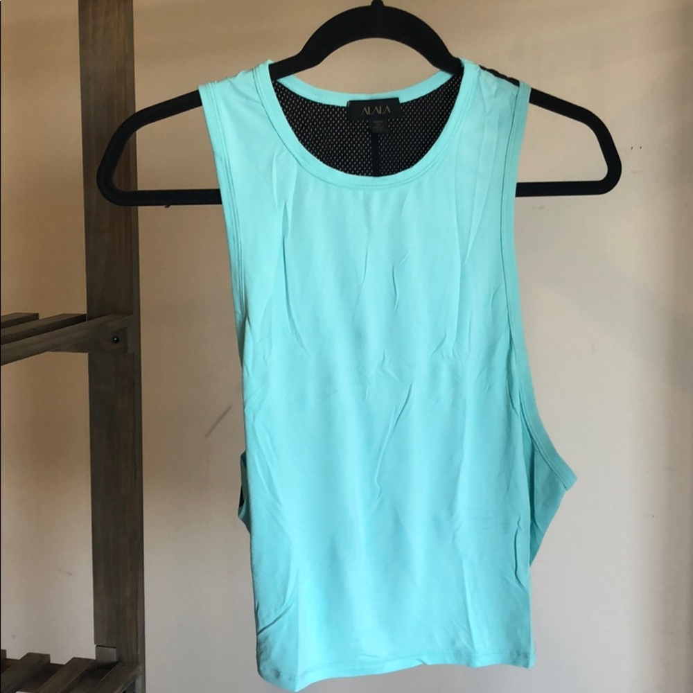 ALALA Real and black cropped muscle tee